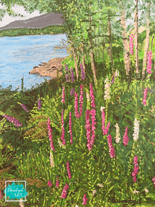 Painting of Bowen Island by Elaine Fogel